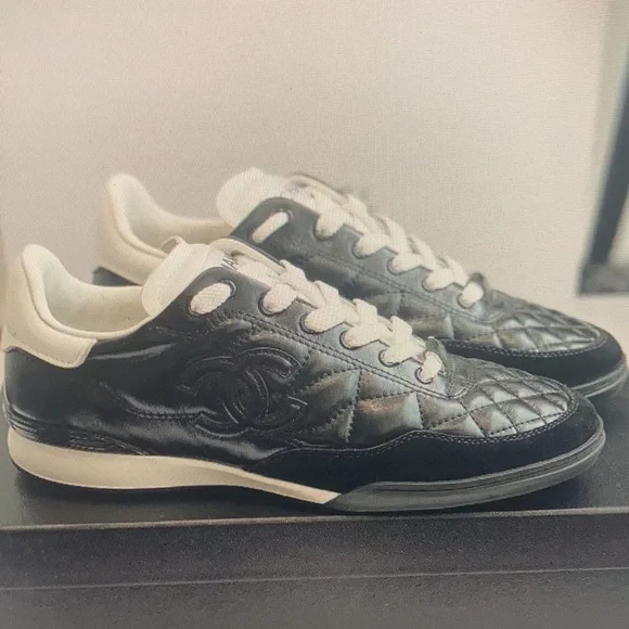 Chanel Black Womens Sneakers - Picture 3 of 9